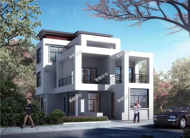 8X14米現(xiàn)代風(fēng)格三層別墅設(shè)計(jì)圖，異性框架結(jié)構(gòu)，設(shè)計(jì)師真的用心了