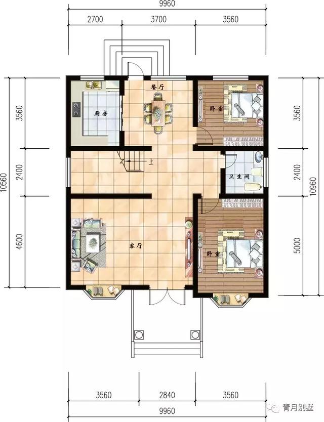 三層鄉(xiāng)村小別墅，9.96米×11米，大露臺(tái)飄窗只要33萬？