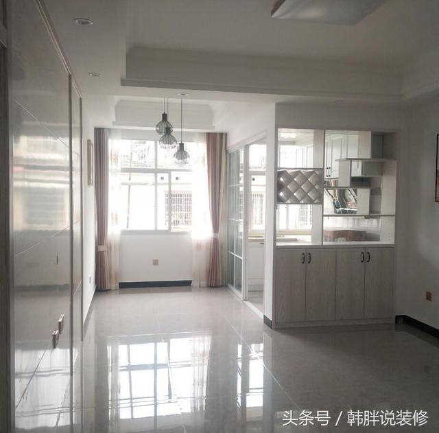 90㎡小三房簡裝8萬搞定，工薪階層新房裝修，瓷磚搭配大白墻。