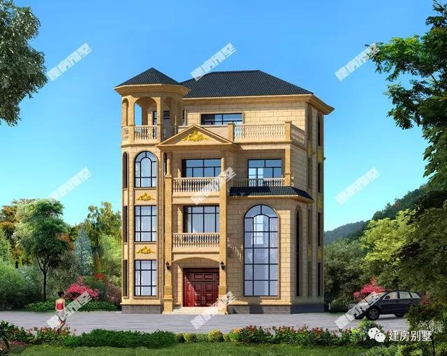 兩棟頂層農(nóng)村別墅設(shè)計(jì)圖，帶涼亭，外觀氣派，不僅好看還顯檔次，當(dāng)稱村里第一豪宅