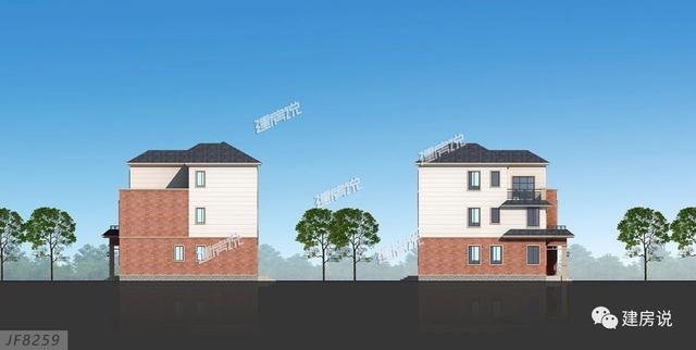 108㎡的三層別墅設計圖，宅基地小，別煩惱，一起來漲姿勢