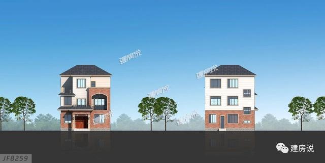 108㎡的三層別墅設計圖，宅基地小，別煩惱，一起來漲姿勢