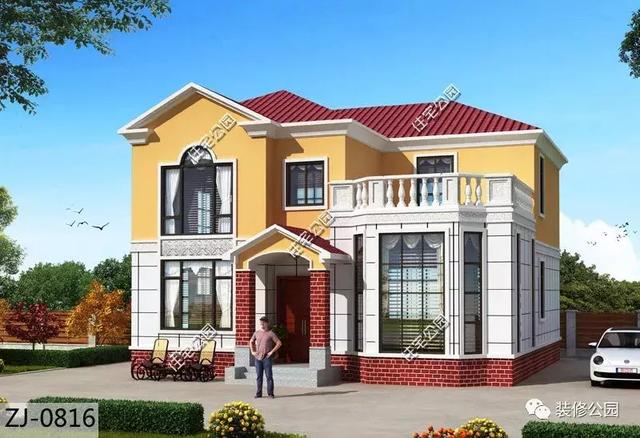 二層農(nóng)村自建房，比別墅還美的一款，35萬(wàn)蓋2層美滋滋，裝修好全村最美