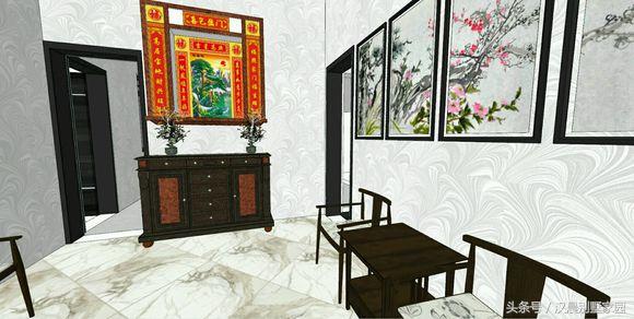 12X17米經(jīng)典新中式三層別墅設(shè)計圖，車庫+院子+堂屋，完美布局低調(diào)內(nèi)涵！