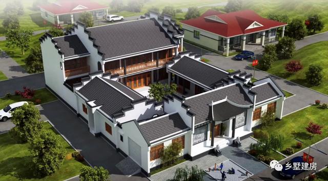 兩款新中式四合院設(shè)計(jì)圖，完美的將傳統(tǒng)與現(xiàn)代相結(jié)合，打造最適合你的別墅！