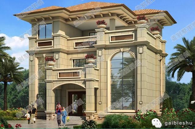 造價(jià)40萬3廳7臥開間進(jìn)深13.5×12.1帶堂屋復(fù)式三層別墅設(shè)計(jì)圖