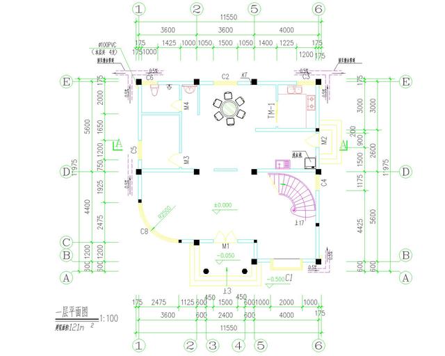 4層農(nóng)村自建房設(shè)計(jì)圖11.55米*11.9，經(jīng)濟(jì)實(shí)用，比較適合多人口之家！