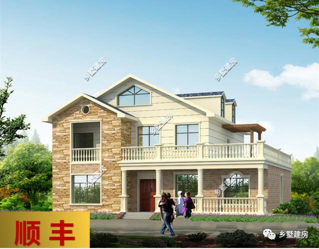 兩款款別致小洋樓設(shè)計(jì)圖，張揚(yáng)而又接地氣，建一棟超有面子！