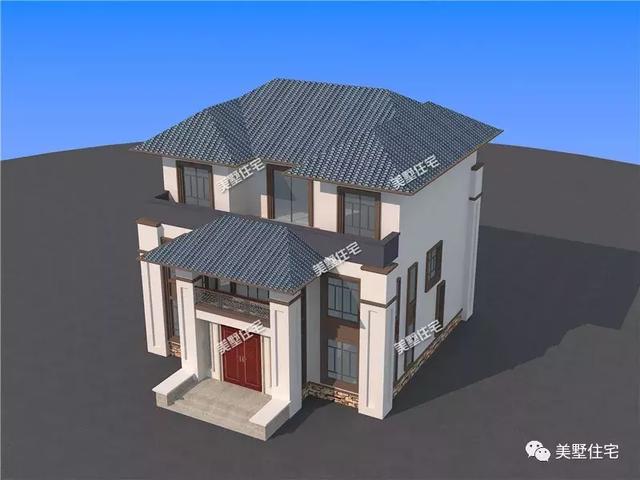 12X11米歐式風(fēng)格三層別墅圖，娛樂(lè)室健身房、吧臺(tái)大露臺(tái)俱全，這才是真正的農(nóng)村別墅