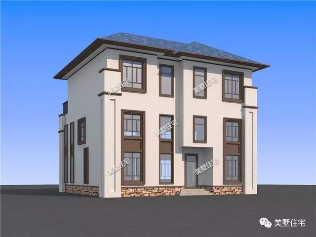 12X11米歐式風(fēng)格三層別墅圖，娛樂(lè)室健身房、吧臺(tái)大露臺(tái)俱全，這才是真正的農(nóng)村別墅