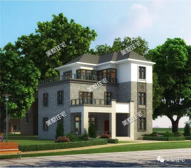 3套新中式風(fēng)格的別墅戶型圖，造價30萬左右，造型更符合現(xiàn)代人的審美