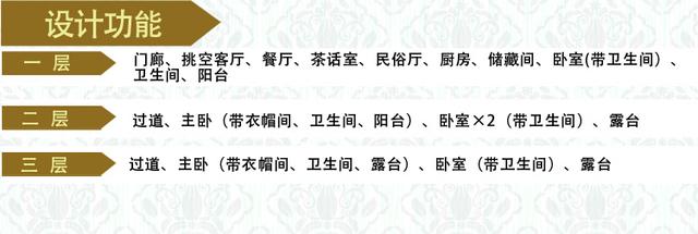 2款奢華三層開間面寬約15米農(nóng)村私家別墅施工設(shè)計圖效果圖，帶有多個超大落地窗