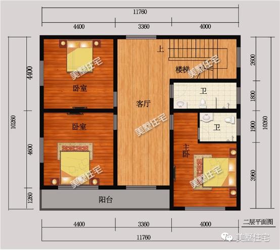 11x10米三層別墅圖，5室6衛(wèi)，經(jīng)濟(jì)實(shí)用，樸實(shí)而又美麗，農(nóng)村自建房首選戶型