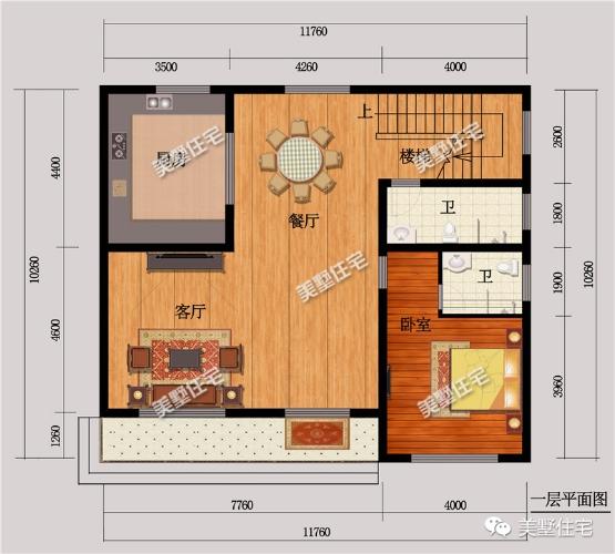 11x10米三層別墅圖，5室6衛(wèi)，經(jīng)濟(jì)實(shí)用，樸實(shí)而又美麗，農(nóng)村自建房首選戶型