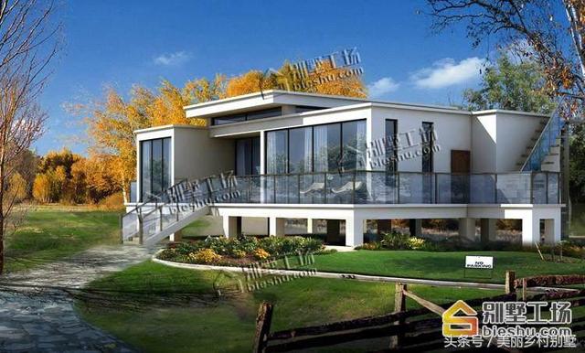 現(xiàn)代農(nóng)村一層框架結(jié)構(gòu)自建別墅圖，10×19造價(jià)15萬(wàn)4個(gè)臥室，父母也喜歡