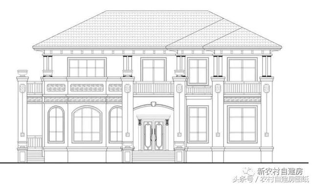 自建二層別墅設(shè)計(jì)圖，15X10米帶地下室，集豪華實(shí)用于一體