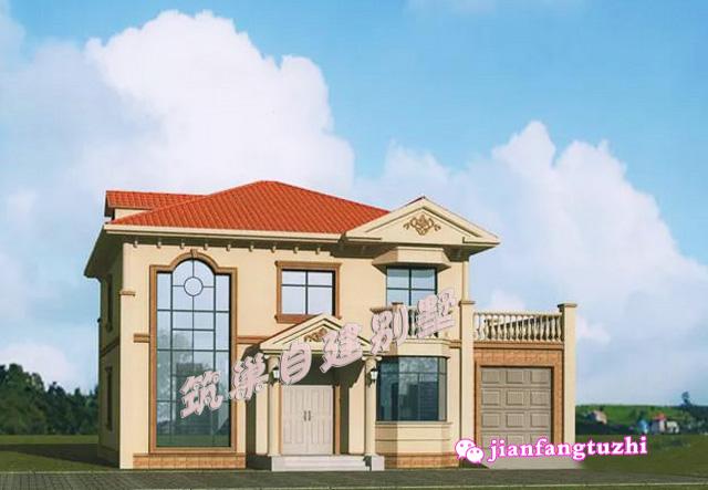 11x11米二層農(nóng)村別墅設(shè)計(jì)圖，1種布局4種配色，快來選一選