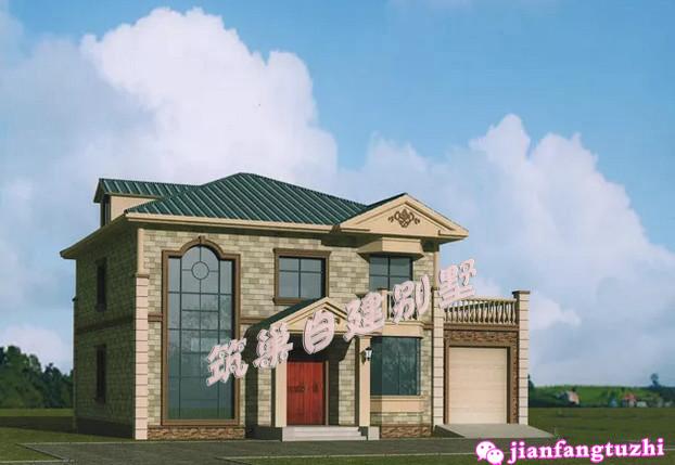 11x11米二層農(nóng)村別墅設(shè)計(jì)圖，1種布局4種配色，快來選一選