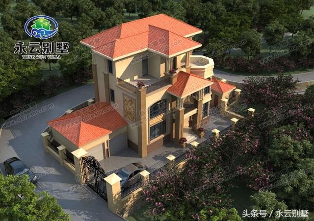 農(nóng)村自建房用得較多的幾款三層別墅圖紙，都是比較豪華大氣的外觀