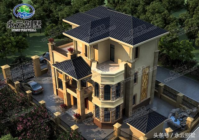 農(nóng)村自建房用得較多的幾款三層別墅圖紙，都是比較豪華大氣的外觀