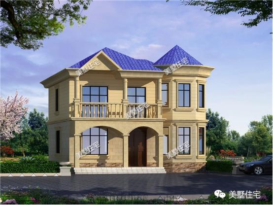 10X10米二層別墅設(shè)計圖，4室2衛(wèi)+挑空客廳，方正戶型財運滾滾來