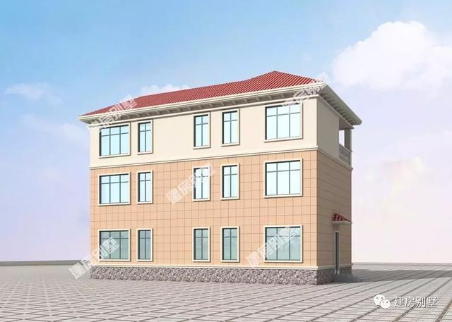 15.9×10.1米三層農(nóng)村別墅圖，配十個(gè)臥室，要建就建村里最好的