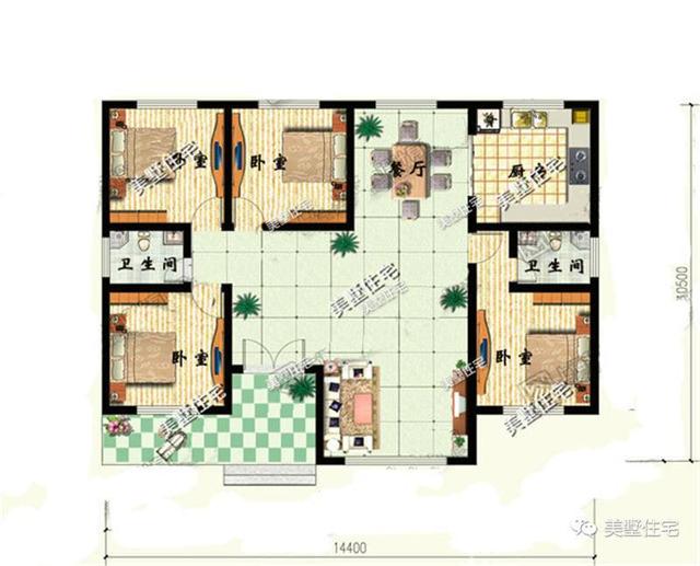4款農(nóng)村一層小別墅設(shè)計圖，美觀實用住的舒心，10萬就能建的起