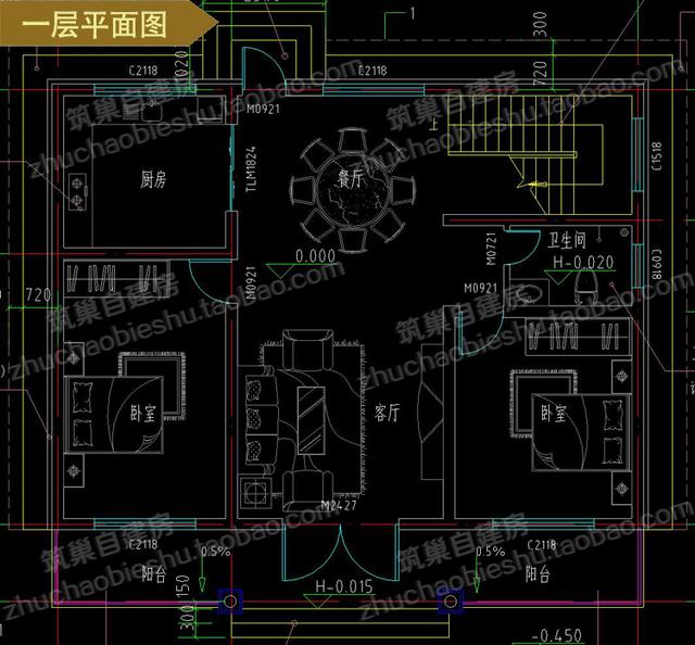 兩款經(jīng)濟(jì)實(shí)用易建造二層平屋頂農(nóng)村自建房（全套）施工效果圖，造價(jià)才25萬
