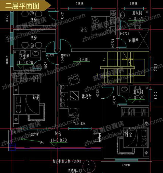 兩款經(jīng)濟(jì)實(shí)用易建造二層平屋頂農(nóng)村自建房（全套）施工效果圖，造價(jià)才25萬
