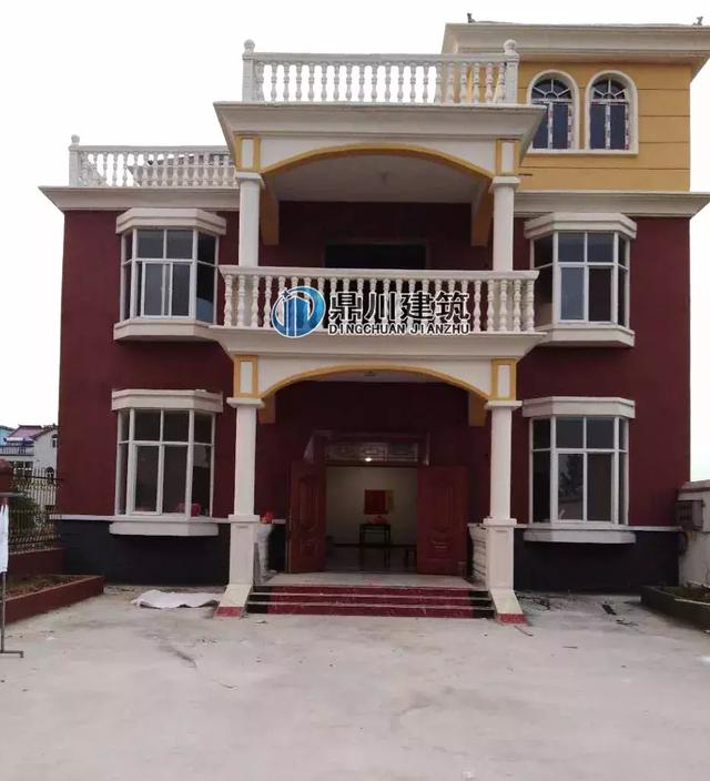 5套農(nóng)村小別墅效果圖和實拍圖的對比，第1套100%還原效果圖，第3套造價才25萬