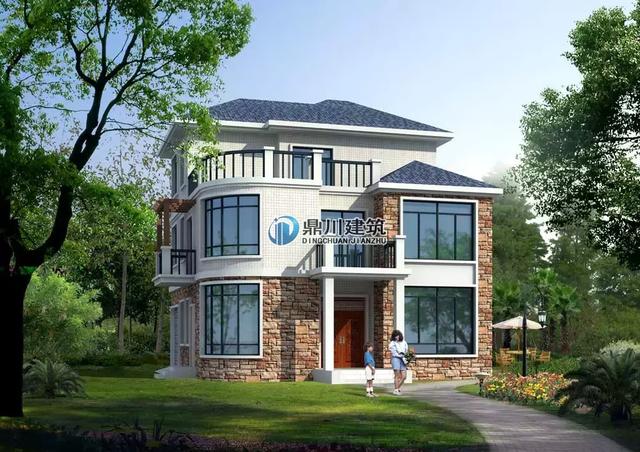 5套農(nóng)村小別墅效果圖和實拍圖的對比，第1套100%還原效果圖，第3套造價才25萬