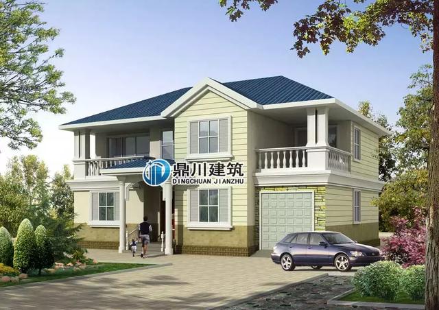 5套農(nóng)村小別墅效果圖和實拍圖的對比，第1套100%還原效果圖，第3套造價才25萬