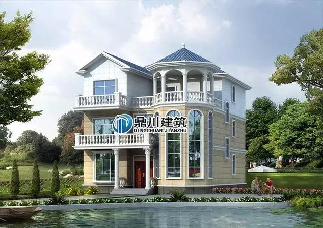 5套農(nóng)村小別墅效果圖和實拍圖的對比，第1套100%還原效果圖，第3套造價才25萬