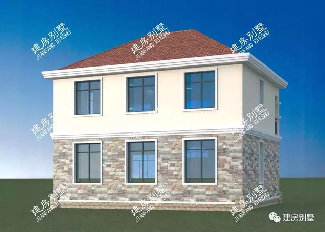 曬3棟兩層別墅完工的效果圖，同一個施工隊建的，風(fēng)格完全不同，你喜歡哪個呢