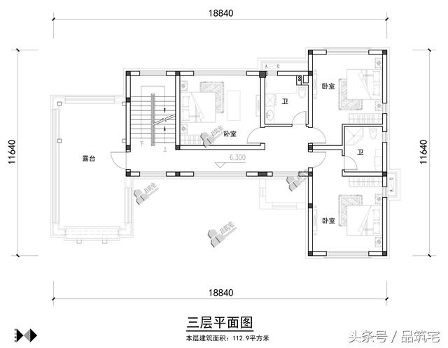 三層中式別墅設(shè)計(jì)圖，綠水青山白墻黛瓦，鄉(xiāng)間恬淡生活躍然眼前