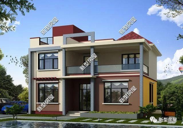 20萬(wàn)就能建起的二層農(nóng)村別墅圖，現(xiàn)代、實(shí)用、輕奢時(shí)尚，年輕人的最愛