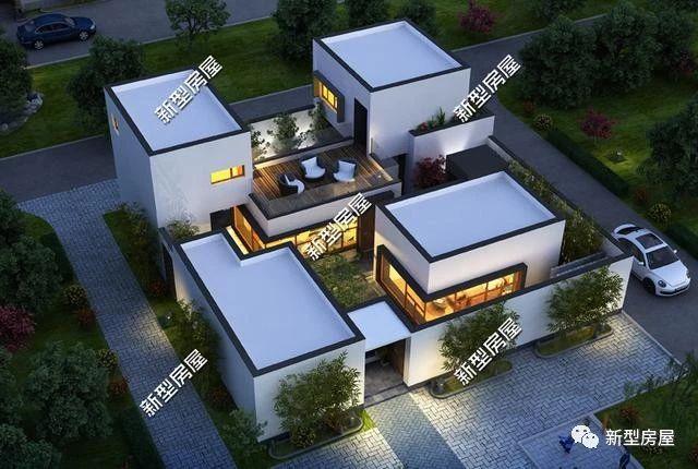 20萬(wàn)就能建起的二層農(nóng)村別墅圖，現(xiàn)代、實(shí)用、輕奢時(shí)尚，年輕人的最愛