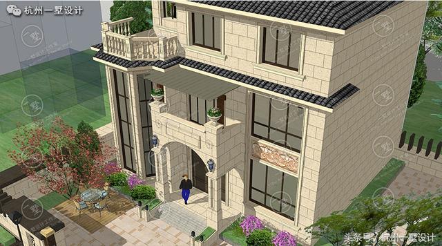 12×12方正的農村自建別墅圖，愜意的小庭院 真正的低調的豪宅！