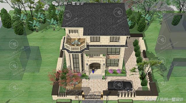 12×12方正的農村自建別墅圖，愜意的小庭院 真正的低調的豪宅！