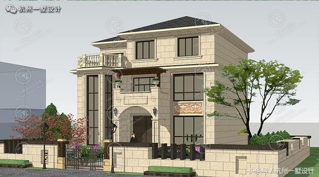 12×12方正的農村自建別墅圖，愜意的小庭院 真正的低調的豪宅！