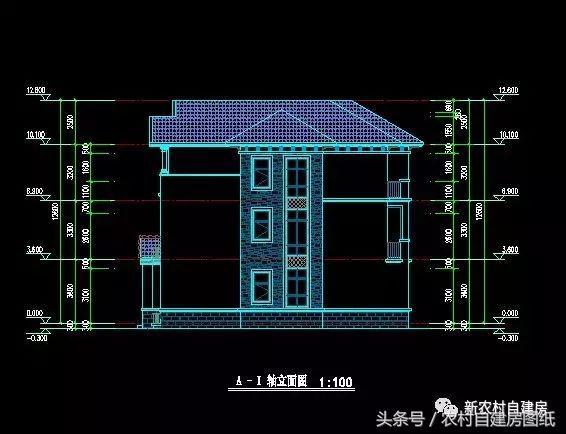 450平的復(fù)式三層豪華別墅設(shè)計圖，落地窗+大露臺，建套好房子能住一百年