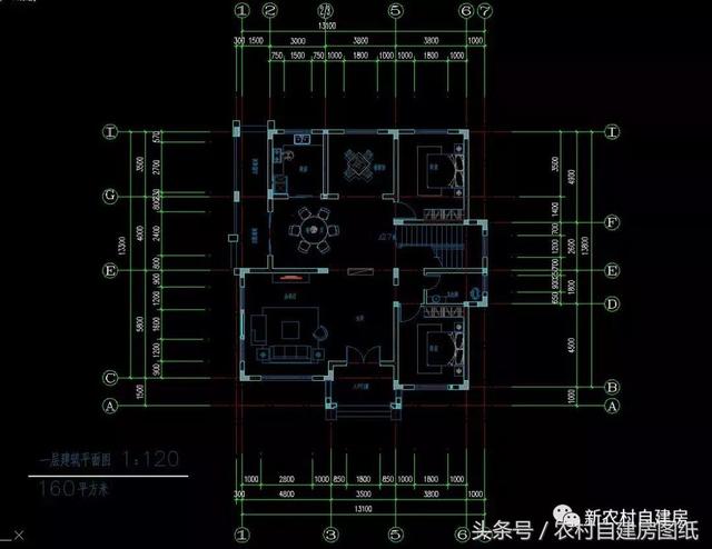 450平的復(fù)式三層豪華別墅設(shè)計圖，落地窗+大露臺，建套好房子能住一百年