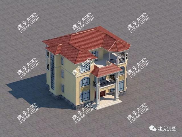 兩棟以貌美脫穎而出的農(nóng)村別墅圖，老家建棟這樣的住宅建真是太有面子了