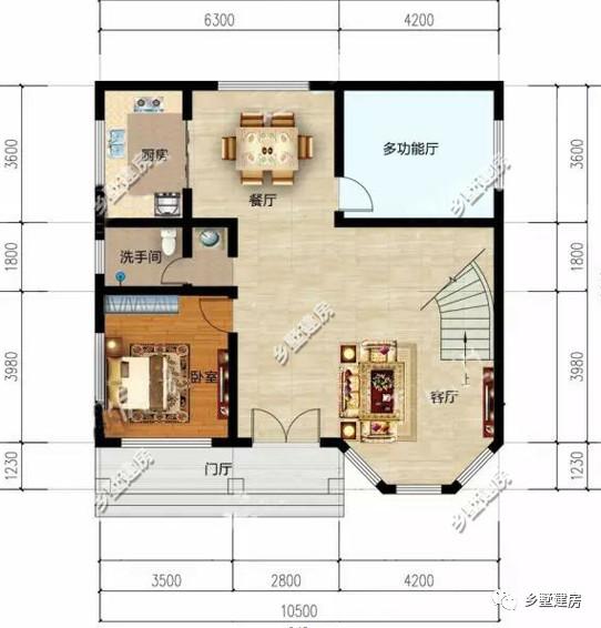 兩款不同風(fēng)格的農(nóng)村自建別墅圖，第一棟現(xiàn)代風(fēng)，第二棟歐式風(fēng)格