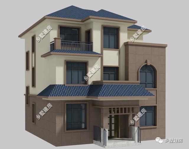 兩款不同風(fēng)格的農(nóng)村自建別墅圖，第一棟現(xiàn)代風(fēng)，第二棟歐式風(fēng)格