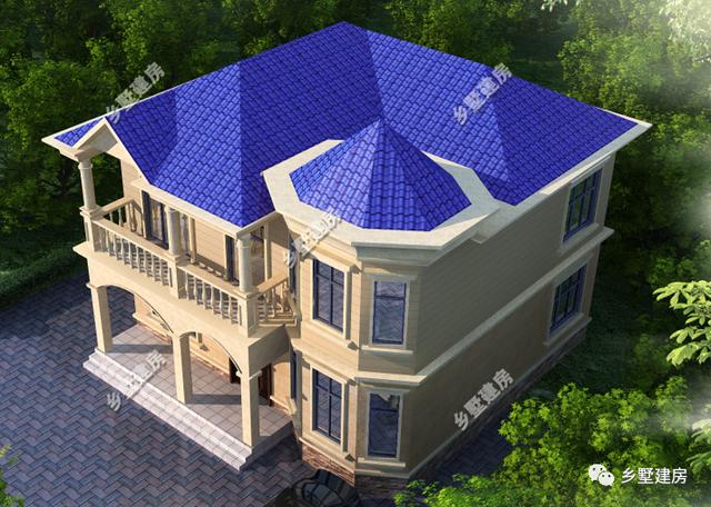 兩款不同風(fēng)格的農(nóng)村自建別墅圖，第一棟現(xiàn)代風(fēng)，第二棟歐式風(fēng)格