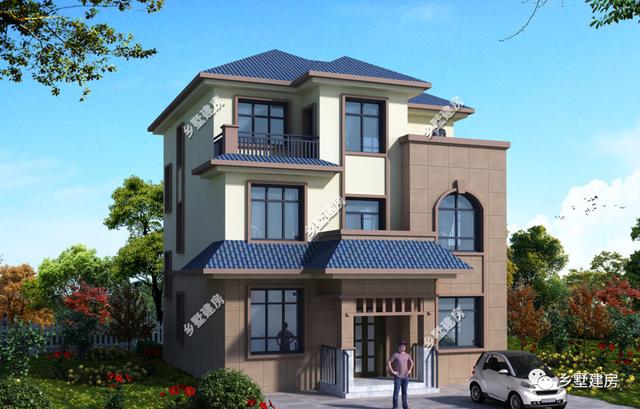 兩款不同風(fēng)格的農(nóng)村自建別墅圖，第一棟現(xiàn)代風(fēng)，第二棟歐式風(fēng)格