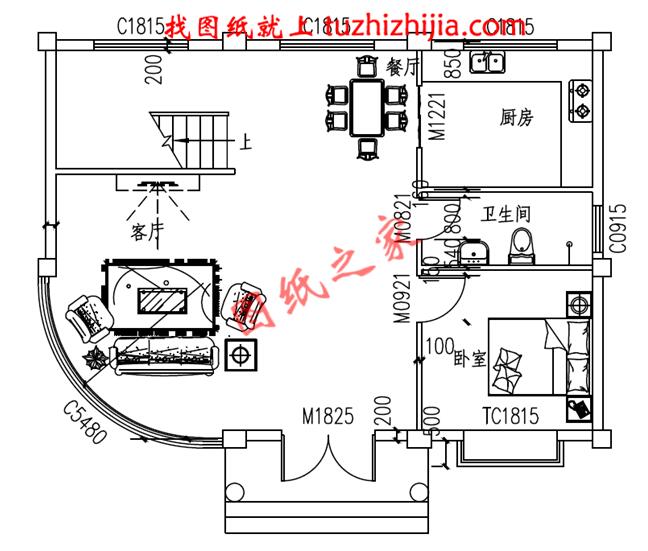 三層半新型農(nóng)村小樓房,面積不大，卻很符合農(nóng)村情況。