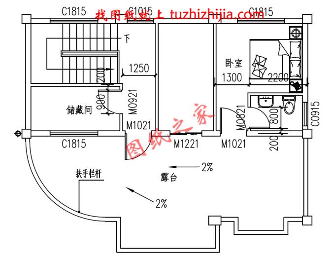 三層半新型農(nóng)村小樓房,面積不大，卻很符合農(nóng)村情況。