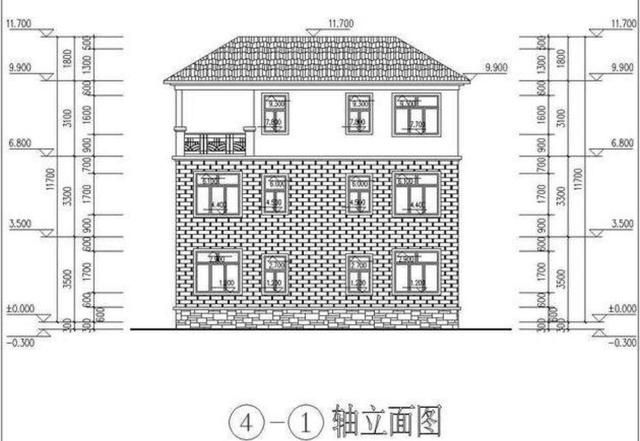 一款簡約風格的農(nóng)村小別墅圖，開間12米很實用，還設有堂屋，保證給你長臉！